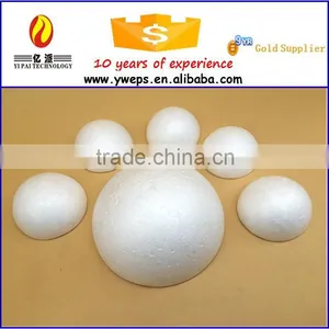 Yiwu High Quality White Polystyrene Foam Half Round Ball for Sale thumbnail-3