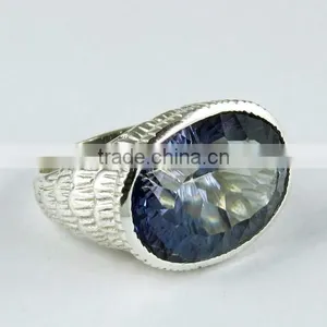 Fields Of Summer !! Mystic Topaz 925 Sterling Silver Ring, Silver Jewelry Manufacturer, Gemstone Silver Jewelry thumbnail-2