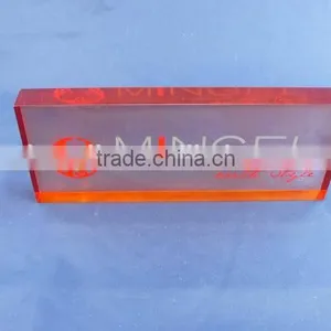 Custom Colored Acrylic Block With Logo thumbnail-2