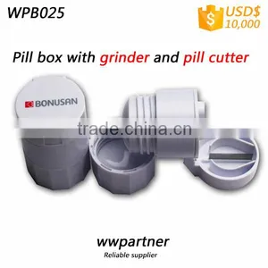 3 Compartment Pill Cutter Custom Printed, 2 Compartment for Pill thumbnail-4