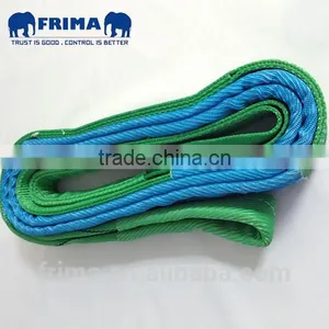 WLL2000KGS,4Meter Flat Eye Webbing Sling With Protective Sleeve ,Polyester Webbing Sling, Lifting Sling, Soft Slings thumbnail-1