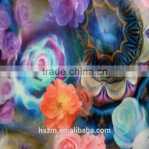 3D Double Layer Digital Print Stereoscopic Polyester Fabric For Dress thumbnail-1
