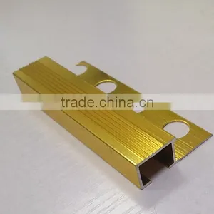 High Quality Aluminum Ceramic Tile Edge Trim,decorative Tile Trim ,aluminium Nosing Profile thumbnail-1