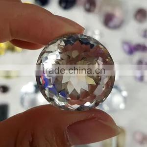 Faceted Smoky Clear White Crystal Pendants Beads thumbnail-4