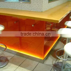 Acrylic Glass Panel Counter Top Reception Desk Design thumbnail-3