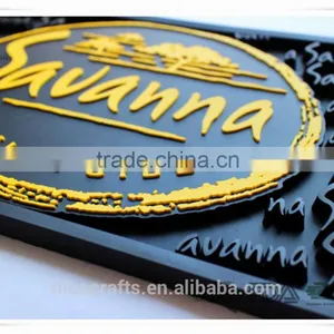 Custom 2016 OEM Branded High Quality PVC Rubber Bar Mat thumbnail-3