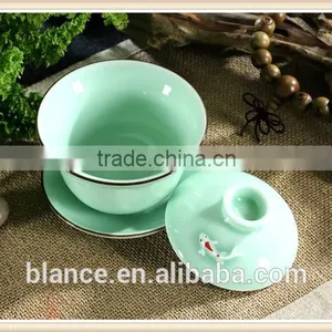Little Cup With Saucer in Fish Design thumbnail-1