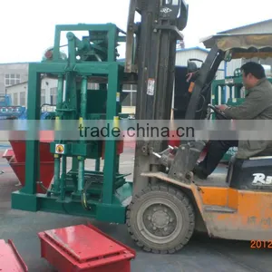 Manual Concrete Block Moulding Machine QT4-40, QTJ4-40 From Huarun Tianyuan Factory thumbnail-3