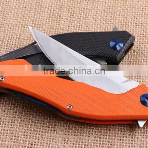 OEM 440 Stainless Steel Blade Material Survival Knife With G10 Handle thumbnail-4