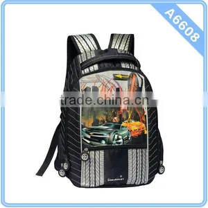 Cute Car Printing Bags School thumbnail-1