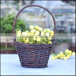 Cheap Unpeeled Wicker Basket thumbnail-1