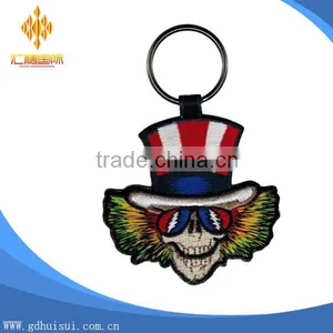 Top Sale Cheapest Customized Embroidery Evil Hat Key Chain no Minimum Order thumbnail-1