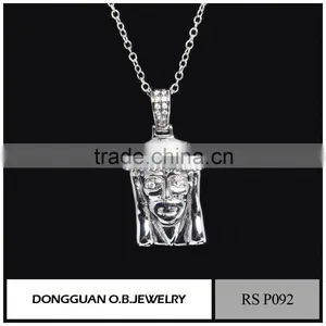 Fashion Long Jesus Rhodium Plated Necklaces Pendant/Pendant Cross Necklace thumbnail-1