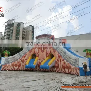 Jungle Theme Inflatable Wet Slide For Seaside Used Adventure Zone thumbnail-2