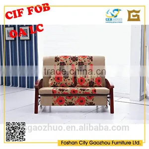 Modern Classical Simple Design Low Armrest Sofa Bed With Solid Wood Armrest and Legs thumbnail-1