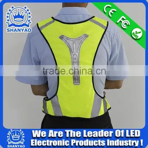 Cheap Price LED Work Clothes Cycling Vest Led Light Sports Safety Vest thumbnail-6