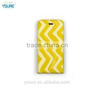 Ripple Pattern Genuine Leather Flip Phone Case For Asus Zenfone 2 With Plaid Pattern Lining thumbnail-2