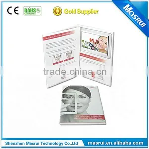 Hot Sale LCD Video Brochure / Video Greeting Card for Business Promotional thumbnail-1