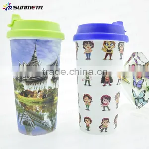 Sublimation Plastic Water Bottle Mug Sublimation thumbnail-1