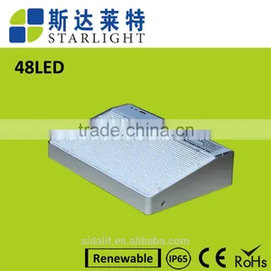 48 Led Aluminum Pad Ip65 600LM 4400mah PIR Sensor + Light Control+weak Light Solar Motion Sensor Led Outdoor Light thumbnail-1