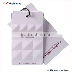 High Quality Embossed Paper Hangtags for Sale in Shanghai thumbnail-1