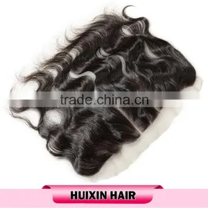 Hot Sell Grade 7A 100% Human Hair Virgin Brazilian Body Wave Hair Lace Frontal Closures thumbnail-2