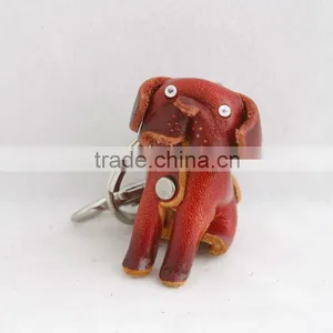 Handmade Leather Dog Key Chain thumbnail-3