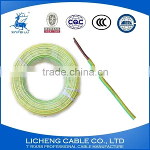 6mm2 Earthing Wire PVC Insulated Flexible/solid Copper Electric Cable thumbnail-3