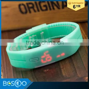 2016 Fashion Touch Screen Candy-color LED Bracelet Digital Watches Wrist Watch Sports Wristwatch Silicone Band Led Wristwatch thumbnail-2