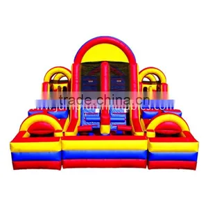 Inflatable Giant Obstacle Fun City/Moonwalk Inflatables/Jumping Castle With Slide thumbnail-1