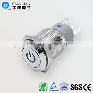 QN16-F5 16mm Momentary/latching Metal Push Button Switch thumbnail-1