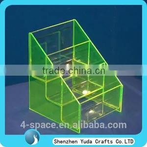 3 Tiers Homemade Wholesale Plexiglass Acrylic Brochure Display, Flyer Stand for Leaflet Displaying thumbnail-5