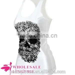 White 3D Printed Women Tank Tops,women Summer Vest,women Tshirt thumbnail-2
