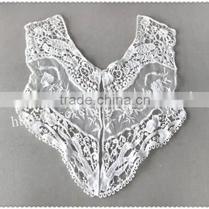 Hot Sale Fashion White Hollow Embroidery Cotton Neckline for Apparel thumbnail-2