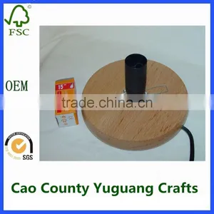 Wooden Round Base for Lamp Chinese Wood Lamp Bases thumbnail-3