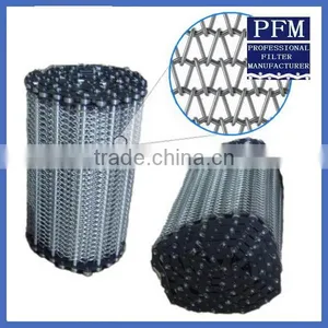 Stainless Steel Eyelink/ Chain Wire Ring Conveyor Wire Mesh Belts thumbnail-1