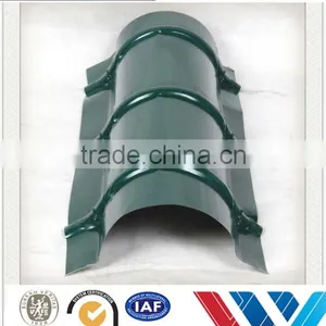 Prefabricated Houses Round Metal Roof Ridge Cap Sheet Color Steel Sheet Ridge for Prefab House thumbnail-6