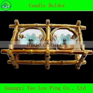 Fashion Nature Bamboo Candle Holder thumbnail-1