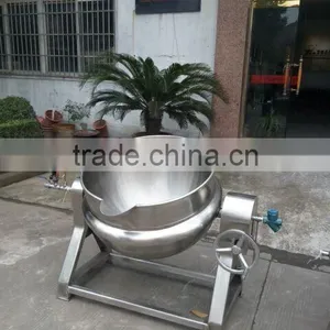 Industrial Full Stainless Steel Steam Jacket Kettle for Milk and Slurry thumbnail-3