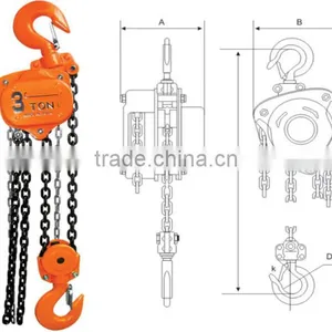 Portable Lift Crane Chain Block Pull Lift Chain Hoist thumbnail-1