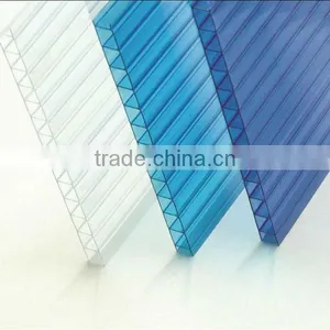 4-18mm UV-protection Red Polycarbonate Hollow Sheet thumbnail-4