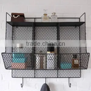 Bathroom/Kitchen Metal Wire Wall Rack Shelving Display Shelf thumbnail-1