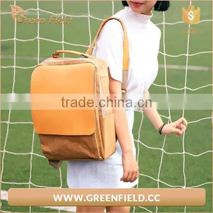 New Material Kraft Paper Backpack Paper Knapsack Leisure Kraft Paper Backpack thumbnail-4
