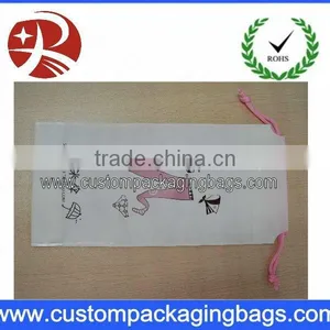 PE Drawstring Clothing Packing Plastic Bag With Bottom thumbnail-1