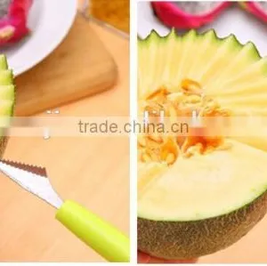Wholesale Stock Dual Purpose Stainless Steel Wave Dig Flesh Knife thumbnail-5