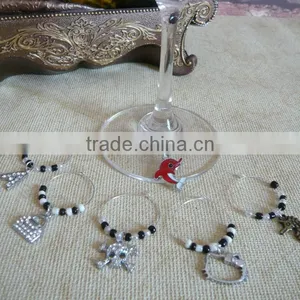 Decorating and Identifying Glasses Party Wine Charm Cup Identifier thumbnail-2