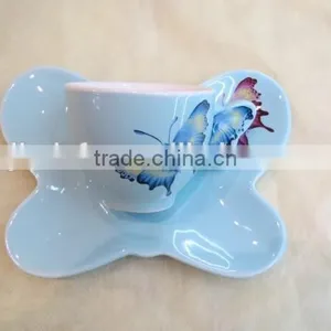 NEW BONE CHINA CUP AND SAUCER thumbnail-1