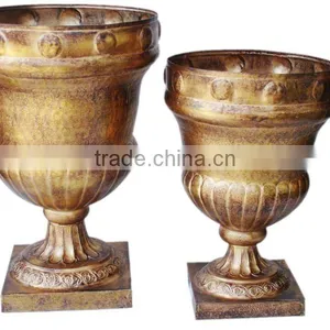 Garden Urn, Metal Garden Urns, Iron Garden Urns thumbnail-1