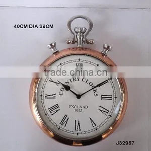 Round Cast Alumnium Wall Clock in Copper Finish Other Finishes Available thumbnail-1