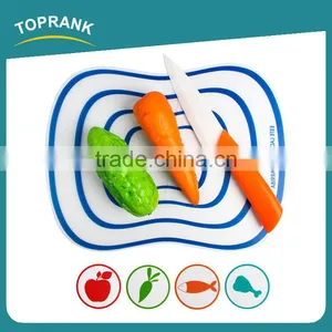 Toprank Custom New PP Folding Antibacterial Non-Slip Thin Plastic Kitchen Chopping Block Vegetable Cutting Board thumbnail-2